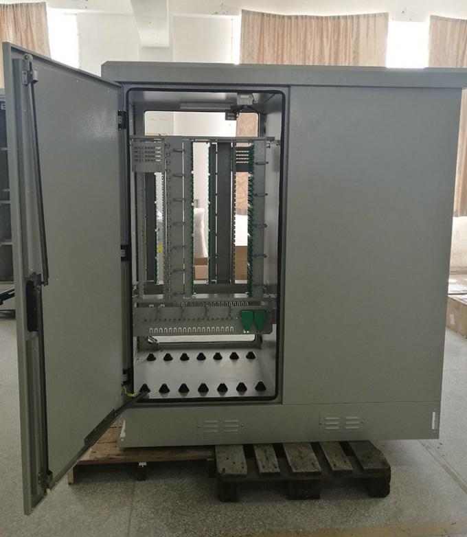 Radio And Television Outdoor Olt Fiber Optic Cabinet With Double