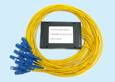 China PLC Optical Fiber Splitter 1*16 For ODN Topology Splitting Network Fibre Optic Couplers supplier