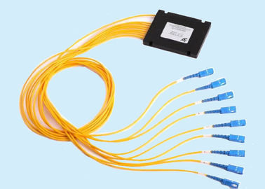 China 1x8 Module Fiber Optic PLC Splitter With ASB BOX Cassette Type supplier