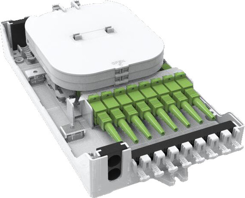 China GFS-8ZT,fiber distribution box,splitter box,Max Capacity 8 cores,,size 235*126*52mm, Material: PC+ABS,IP 65 supplier