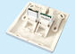 Duplex FTTH Dual Fiber Optic Faceplate RJ11 / RJ45 With Removable Cover supplier