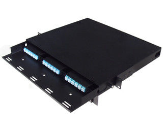 China Sliding Patch Panel Fiber Optic Distribution Box Max 3 X 24 Fiber MPO/MTP Cassettes 3 LGX Module supplier