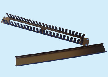 China horizontal Metal cable manager for racks with cover supplier