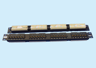 China Kelong RJ45 24 Port Patch Panel Disconnection Module For Communication supplier