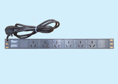 China 6 Outlet Modularized Power Distribution Unit For Cabinet 3 Meter Cable supplier