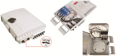 China Optical Fiber Distribution Box 250X200X72mm,wall-mounted,IP65,8pcs adaptors OR 1X8 splitter supplier