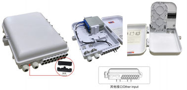 China Optical Fiber Distribution Box 1x16 splitter or 2PCS 1X8PLC or 16core Adaptor,300X222X73mm,wall-mounted,IP65 supplier