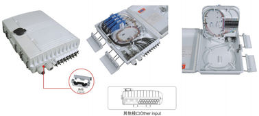 China plastic fiber distribution box GFS-16G, 16adaptor/1:16/2x1:8 PLC ,293X219X84mm,wall/pole-mounted,IP65,,supporting uncut supplier