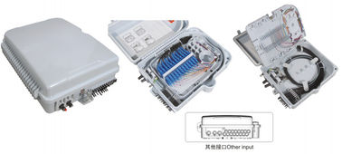 China plastic fiber distribution box GFS-24A,  24 ADAPTORS/1:16/2X1:8 PLC,320*240*100mm,wall/pole-mounted,IP65,,support uncut supplier