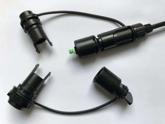 China Pre-connection fast connector C,PATENT product,can factory prefabrication with 5mm round cable or 2x3 drop cable supplier