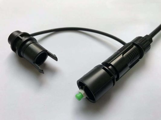 Pre-connection fast connector C,PATENT product,can factory prefabrication with 5mm round cable or 2x3 drop cable supplier