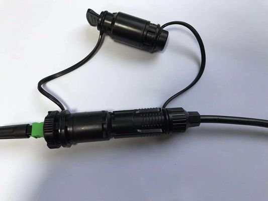 Pre-connection fast connector C,PATENT product,can factory prefabrication with 5mm round cable or 2x3 drop cable supplier